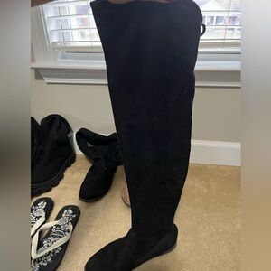 Forever 21 Black Over the Knee Boots